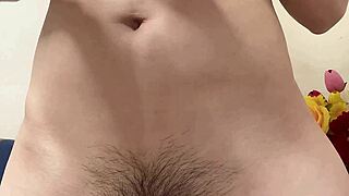 Petite hana wears dress that shows tiny hairy pussy