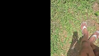 Stomping makes everything look tiny below