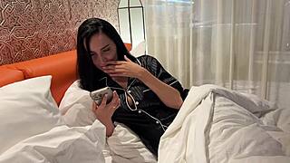 Horny Milf Gives Her Husband A First Class Blowjob