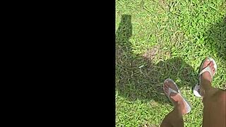 Stomping makes everything look tiny below