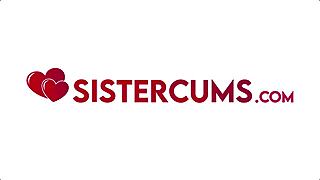 Cute girls get shocked by stepbro