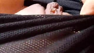 gretala flashes trimmed pussy