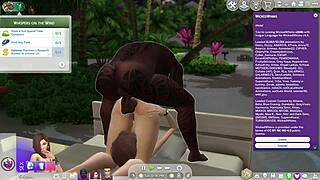 My simified mom and her bbc boyfriend having anal sex
