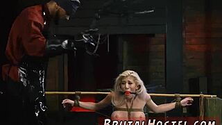 hot teen 18+ bondage and big-breasted towheaded bombshell cristi ann is bound