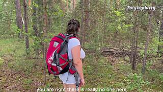 I found a big breasted girl lost in the woods