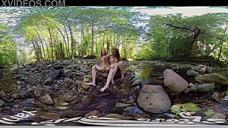 Yanks les babes ana and belle make out outdoors