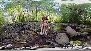 Yanks les babes ana and belle make out outdoors