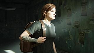 badass hot and sexy ellie topless last of us