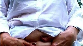 pissing homevideo shows madame birgit and alan sharing mutual piss