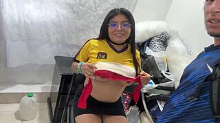 frances uses all her power fucking an ecuadorian woman she met