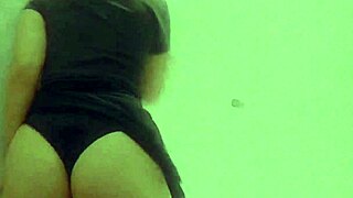 Striptease at the bathroom girl masturbation and fingering until cumming
