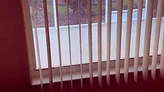 amateur wife says hi to neighbor during sex