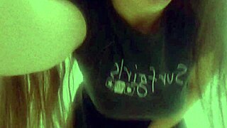 Striptease at the bathroom girl masturbation and fingering until cumming