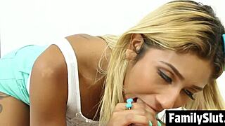 Some oral ravaging and wet pussy fucking with stepsister as familyslut