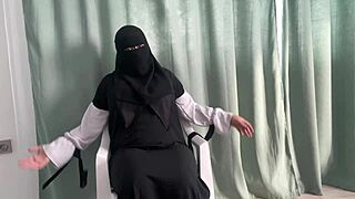 hot arab stepmom in a sexy bodysuit gives jerk off instructions oh yeah jerk off to me