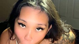 Taking care of that cock with my soft boobs titty fucking blowjob