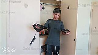 hot goth teen gives up her ass and virginity