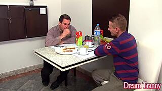 Sexy tranny mariana lins seduces two men for fun