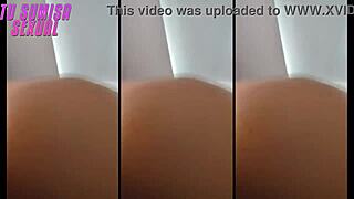 spanked hard for being a disobedient whore