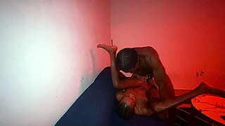Hardcore nigerian sex with a pretty muscular bodybuilder