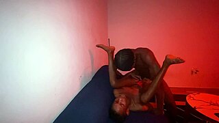Hardcore nigerian sex with a pretty muscular bodybuilder