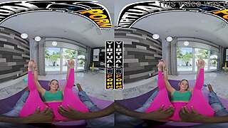 Virtual porn gorgeous kelsey kane turns yoga into cum treat