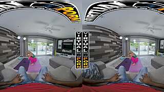 Virtual porn gorgeous kelsey kane turns yoga into cum treat