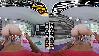 Virtual porn gorgeous kelsey kane turns yoga into cum treat