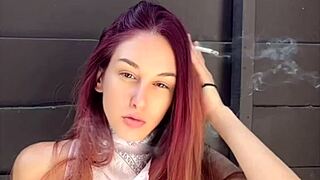 artemisia love smokes with big tits out