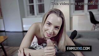 hot stepdaughter loves to play with her stepdads fat cock mona blue