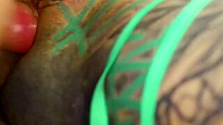 these inked girls take double anal and squirt hard