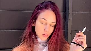 artemisia love smokes with big tits out