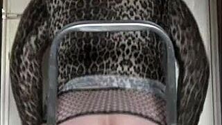 Crossdresser takes dildo in ass to mouth