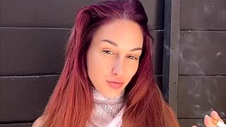 artemisia love smokes with big tits out