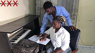 ghana student follows man home for pussy play