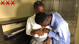 ghana student follows man home for pussy play