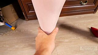feet in heels leads to rough fuck