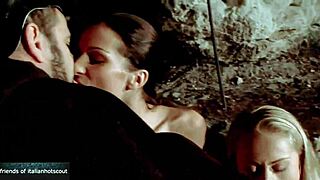 Beautiful Blonde And Brunette Get Fucked Hard By Big Cock Outdoors
