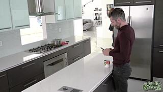 stepdad gets a hot fuck from his hot and sexy stepdaughter brixley benz