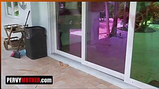 Pervy mother maid stepmom takes stepdaughters place with stepson
