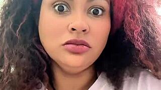 curvy latina burping and farting big thick ass