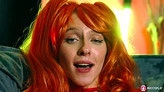 Naughty redhead babe stella bliss is showing off her sexy wet pussy