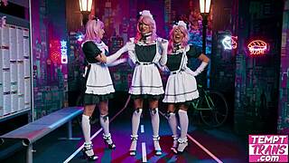 Hot maid tgirls zariah aura avery lust and kasey kei fuck hard