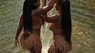 African Sexy Ai Generated Ebony Giant Big Boobs Big Ass Thick Black Naija Nigerian Horny Hot Mature Milf Ebony Three Headed Goddess Fucked Raw In Public Raw No Condom By A Dark Skin Poor Old Man