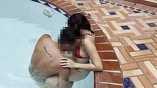 petite 18 year old fulfills her horny dream of outdoor underwater sex