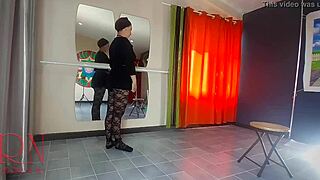 Spank ballerinas ass and punish bad dancer