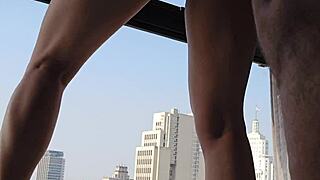 Brazilian couple shows voyeur skills to neighbors