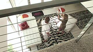 adrianna nicole gets down on her knees in the shower for a hot dp threesome