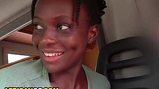 this gorgeous ebony girlfriend turns safari into nonstop cock sucking