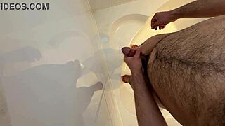 pakistani man spits on cock for solo fun